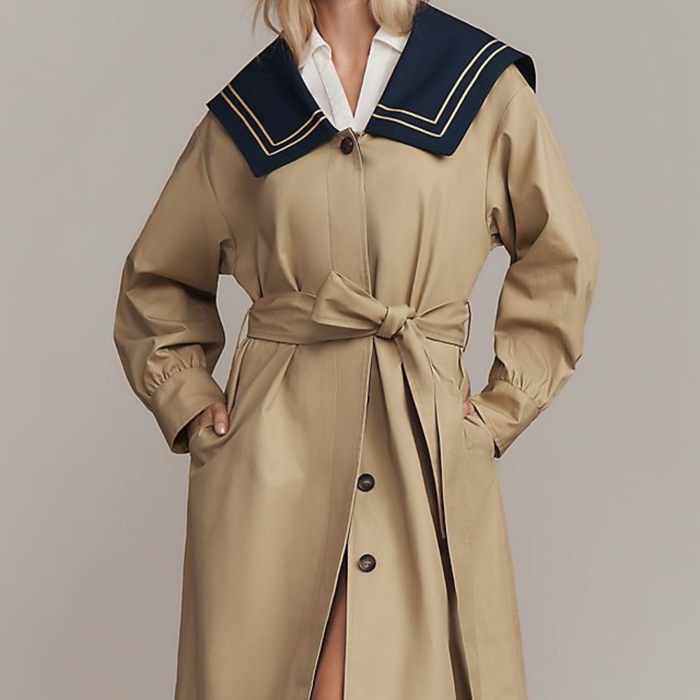 Damson Madder Ella Trench Coat US 10